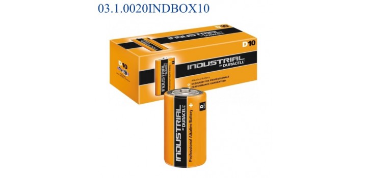 MN1300 TORCIA D 1.5V DURACELL INDUSTRIAL ALKALINE x10