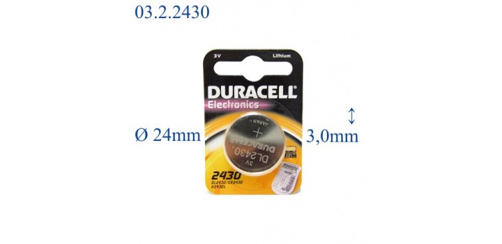 DL2430 B1 3V LITIO DURACELL