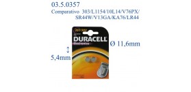 357/303 B2 ossido argento 1.5v DURACELL