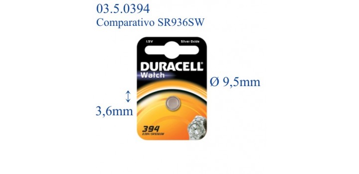 394 B1 ossido argento 1.5v DURACELL