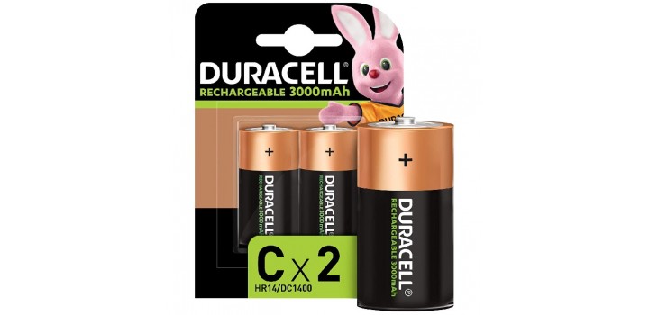 HR14 B2 1/2TORCIA C 1.2V 3000mAh D.L.NI-MH DURACELL