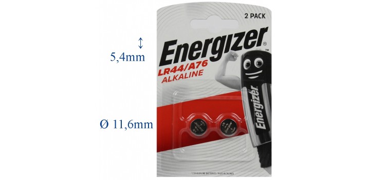 LR44 B2 A76 ALKALINE 1.5V ENERGIZER(LR44-AG13-V13GA)