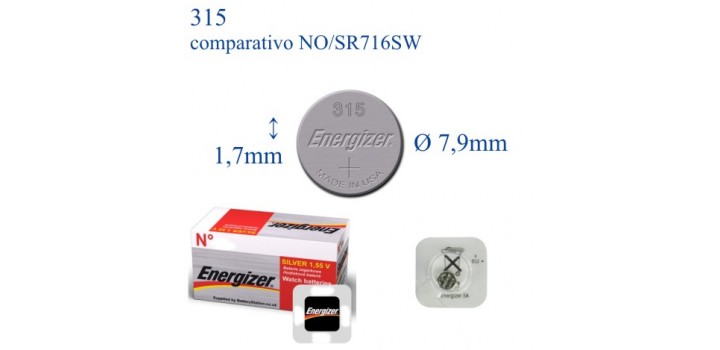 315 ossido argento 1.55v ENERGIZER