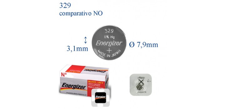 329 ossido argento 1.55v ENERGIZER