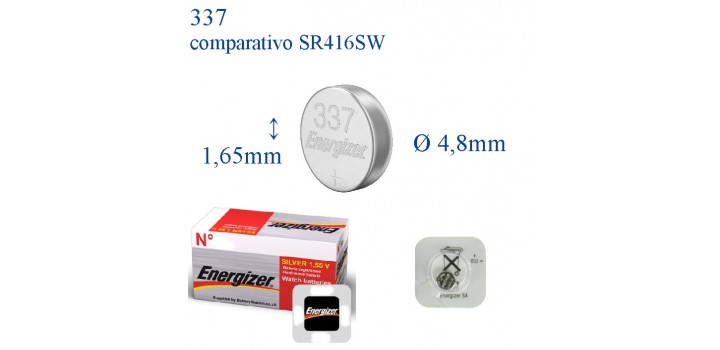 337 ossido argento 1.55v ENERGIZER SR416SW