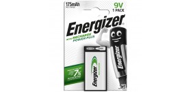 9V B1 TRANSISTOR 9V 175mAh PRE-CARICA NI-MH RICAR.ENERGIZER