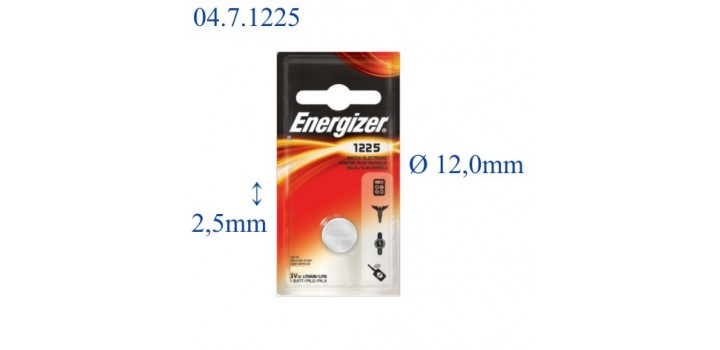 BR1225 B1 LITIO 3V ENERGIZER