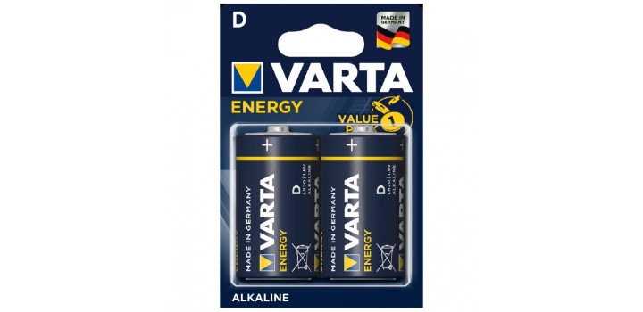 4120 B2 TORCIA D 1.5V ALKALINA ENERGY VARTA