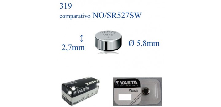 V319 ossido argento 1.55v VARTA