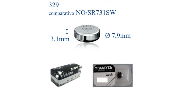 V329 ossido argento 1.55v VARTA