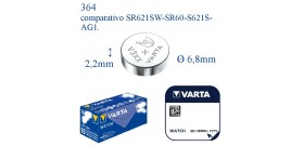 V364 ossido argento 1.55v VARTA (SR621SW-AG1-S621S)