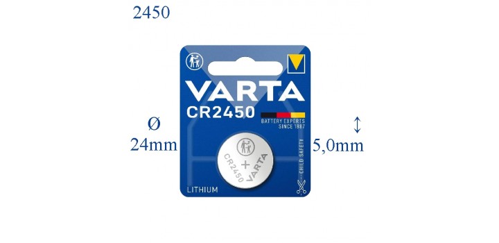 CR2450 B1 3V LITIO VARTA
