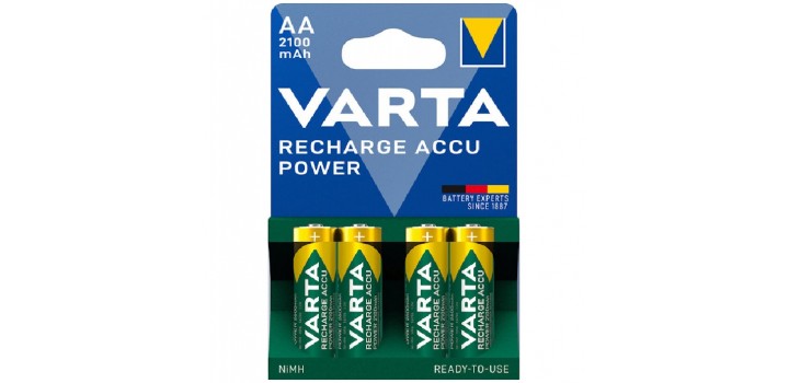56706 B4 STILO AA 1.2V 2100MAH NI-MH VARTA