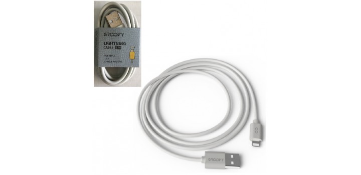 CAVO DA USB A LIGHTNING A PPLE GREY 1.5A 1mt PVC E6.99
