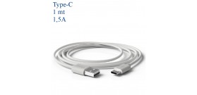 CAVO DA USB A TYPE-C GREY 1.5A 1mt PVC GROOVY NEW
