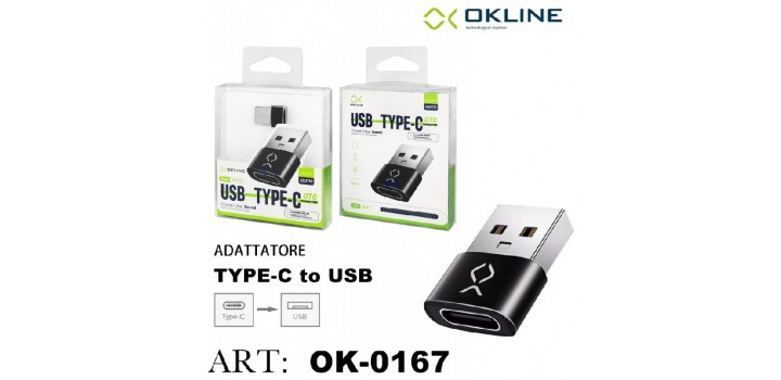 ADATTATORE DA F/TYPE-C a M/USB-A OTG AD49