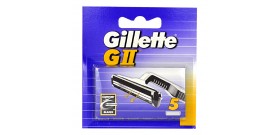 5 RICAMBI GILLETTE G II 2 lame