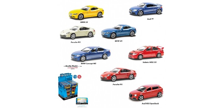 1 RMZ MACCHININA MOD.STREET 1:43 ASS.