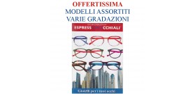 OCCHIALE LETTURA ESPRESSO ASS.+CUSTODIA+CORDINO OFFERTA