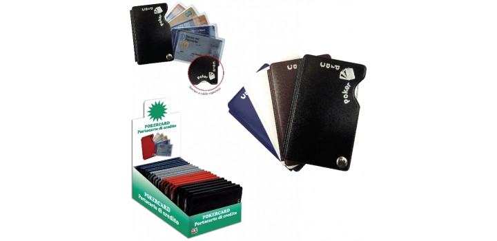 1 PORTA CARD MORBIDO POKER PVC x5 CARD 4c.