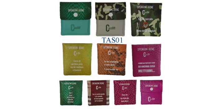 1 POSACENERE BUSTINA DA TASCA PVC ASS.CICCOFF