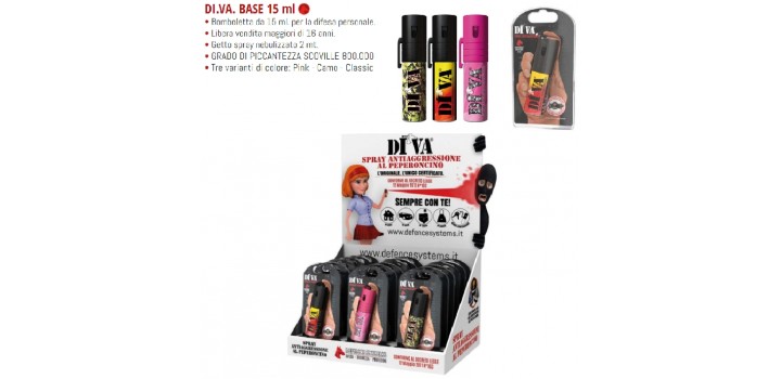 1 SPRAY ANTIAGGRESSIONE DIVA METALLO 3c. 15ml E11,90