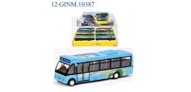 DISPLAY 6 CITY BUS METALLO FRIZIONE 3colori 14cm®