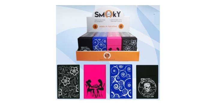 1 PORTA/COPRI PACCHETTO xSIGARETTE 85MM SILICONE MORBIDO