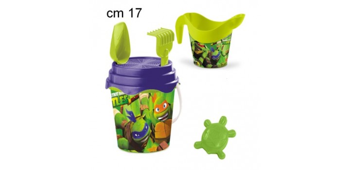 SECCHIELLO COMPLETO °17cm NINJA TURTLES ®