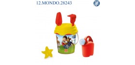 SECCHIELLO COMPL.°17cm C/ANNAFFIATIO E ACCESSORI PAW PATROL