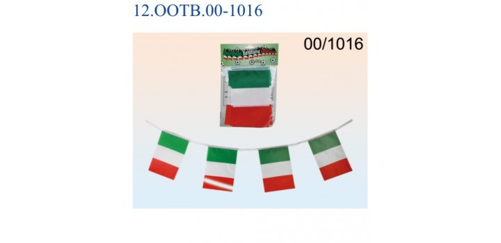 GHIRLANDA BANDIERA ITALIA 3mt 21x14cm BLISTER