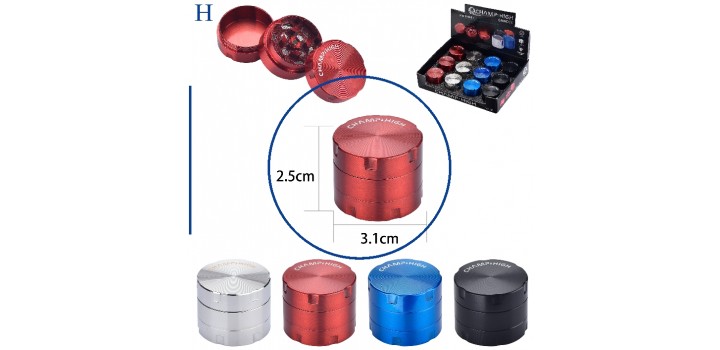 1 GRINDER METALLO CHAMP-HIGH MINI 3sc.°3,1xH2,5cm