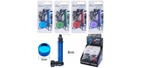 1 PIPA PIPETTA METAL L8xF°1,84xH3cm 4c.+GRINDER 3cm CHAMP