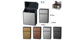 1 PORTA/COPRI PACCHETTOxSIGARETTE 85MM PVC METAL 4c.