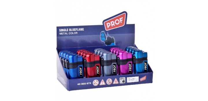20 ACCENDINI PROF JET BLUFLAME RICAR.METAL COLOR 7,6cm