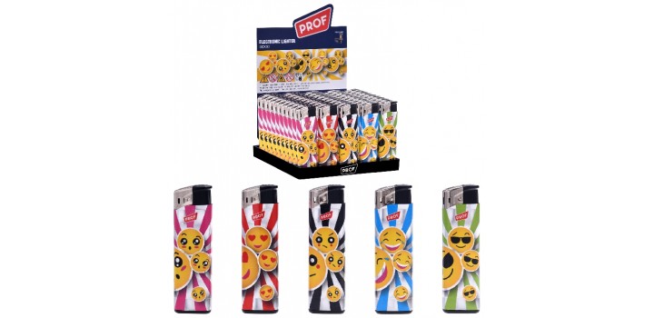 50 ACCENDINI PROF MAXI PIEZO 3D EFFECT MODE EMOJI
