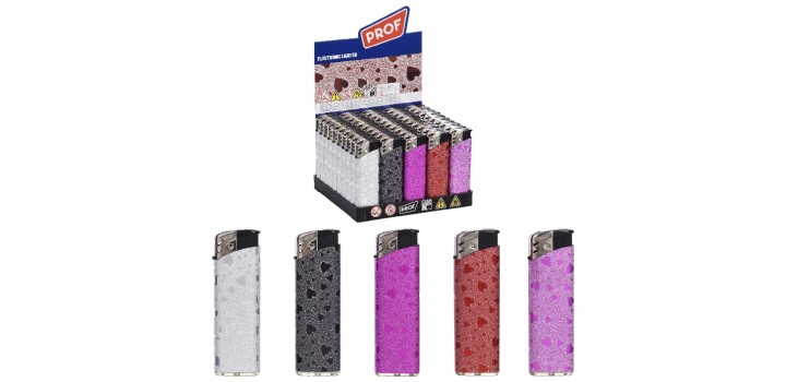 50 ACCENDINI PROF MAXI PIEZO RIC.BRILLANTINI CUORI