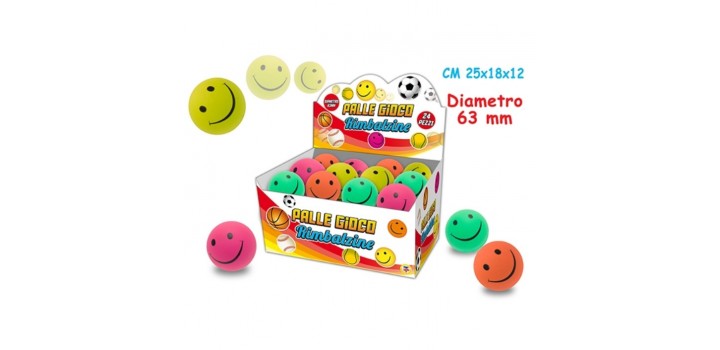 24 PALLINE RIMBALZANTI SMILE IN DISPLAY®