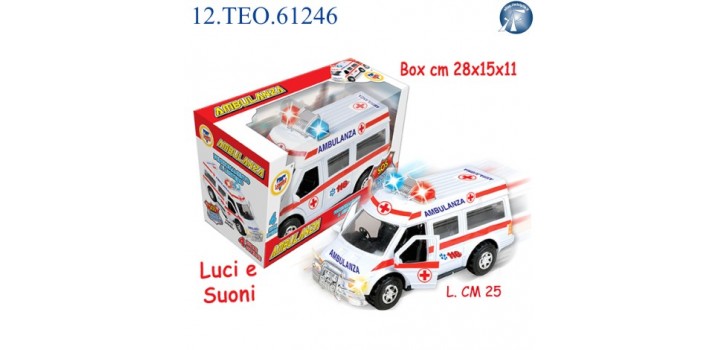 AMBULANZA BATTERIE LUCI/SUONI 25cm SCATOLA ®