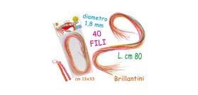 BUSTA SCOUBIDOU 40 fili 80cm BRILLANTINI