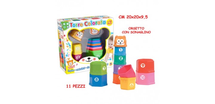 BABY TORRE COLORATA C/NUMERI SCATOLA®