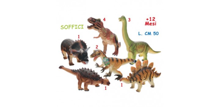 DINOSAURO MORBIDO 50cm ASS.®