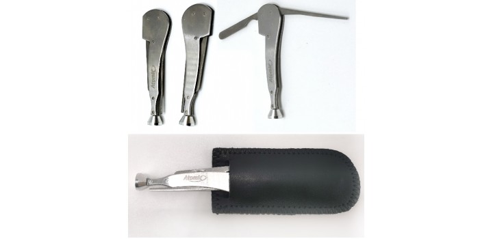 CURAPIPE METALLO 9cm 3 USI + CUSTODIA ECOPELLE +