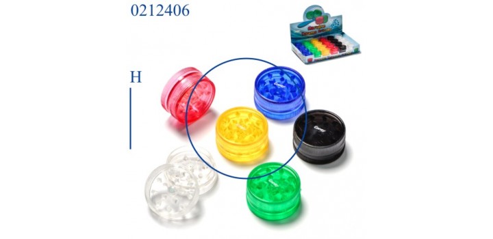 1 GRINDER PLASTICA TONDO 6c. 2sc.°3x1,5cm ATOMIC