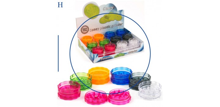 1 GRINDER PLASTICA TONDO 6c. 2sc.°4,5x2cm ATOMIC