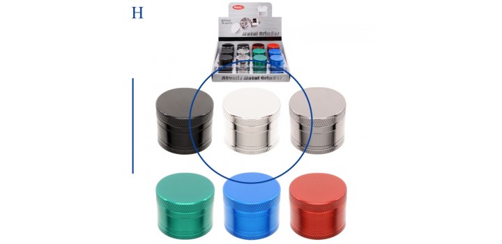 1 GRINDER METALLO TONDO 3sc.°3x2,3cm 6c. ATOMIC