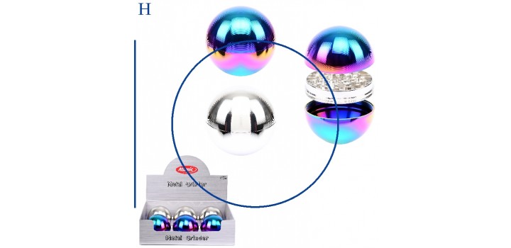 1 GRINDER METALLO PALLA 3sc.°6,3cm 2c. ATOMIC