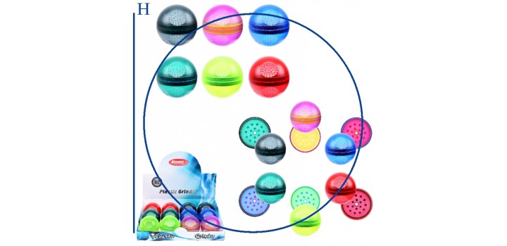 1 GRINDER PLASTICA PALLA 2sc.°5,3cm 6c. ATOMIC