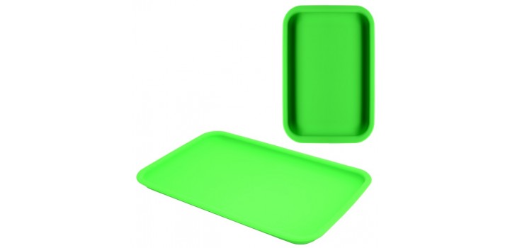 VASSOIO IN SILICONE SMALL 20x14,5x2cm VERDE