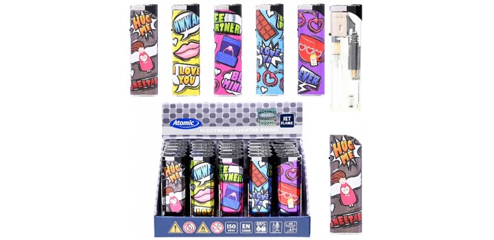 25 ACCENDINI ATOMIC JET SLEEVE SWING COMICS DESIGN